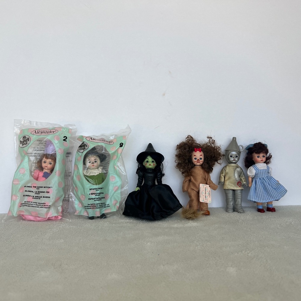 Vintage Madame Alexander Wizard of Oz McDonalds Happy Meal 2007 Doll Lot of 6